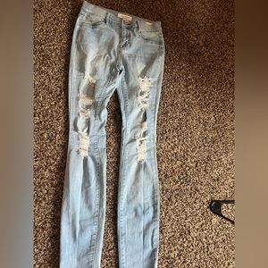 Pacsun skinny light wash denim jeans